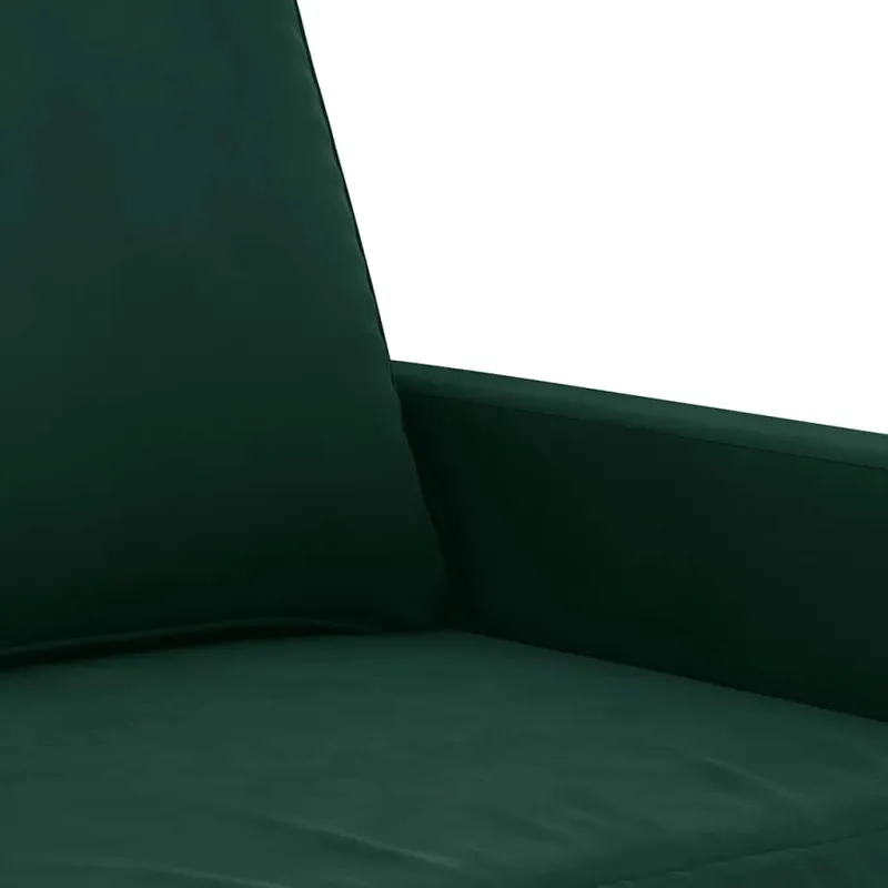 Dvivietė sofa, tamsiai žalios spalvos, 120cm, aksomas