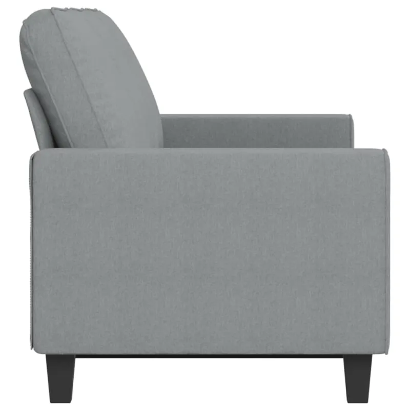 Trivietė sofa, šviesiai pilkos spalvos, 180cm, audinys