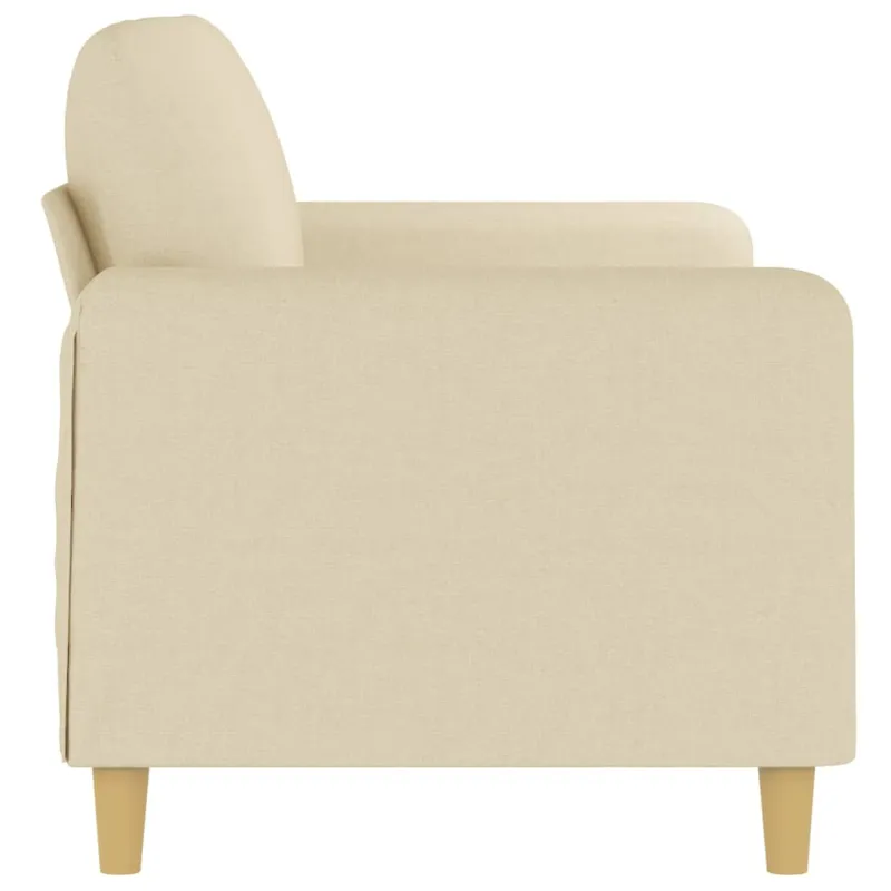Dvivietė sofa, kreminės spalvos, 140cm, audinys