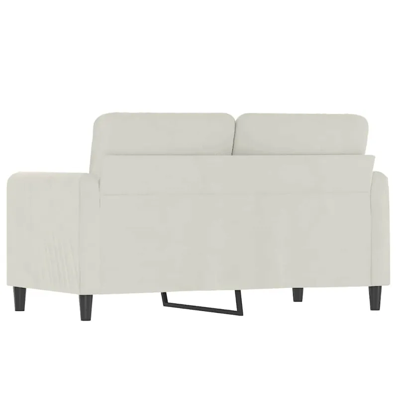 Dvivietė sofa, kreminės spalvos, 120cm, aksomas
