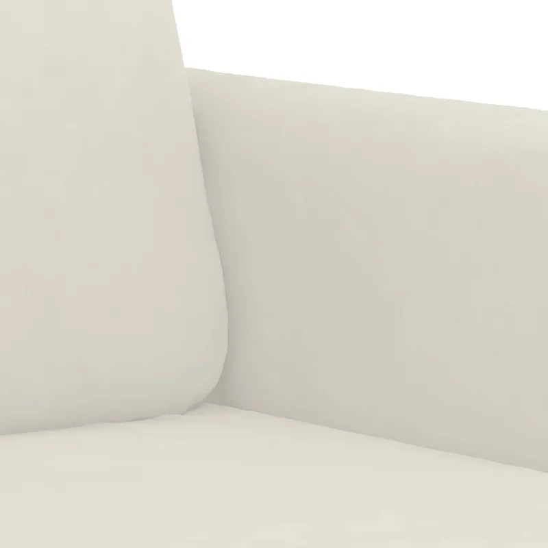 Dvivietė sofa, kreminės spalvos, 120cm, aksomas