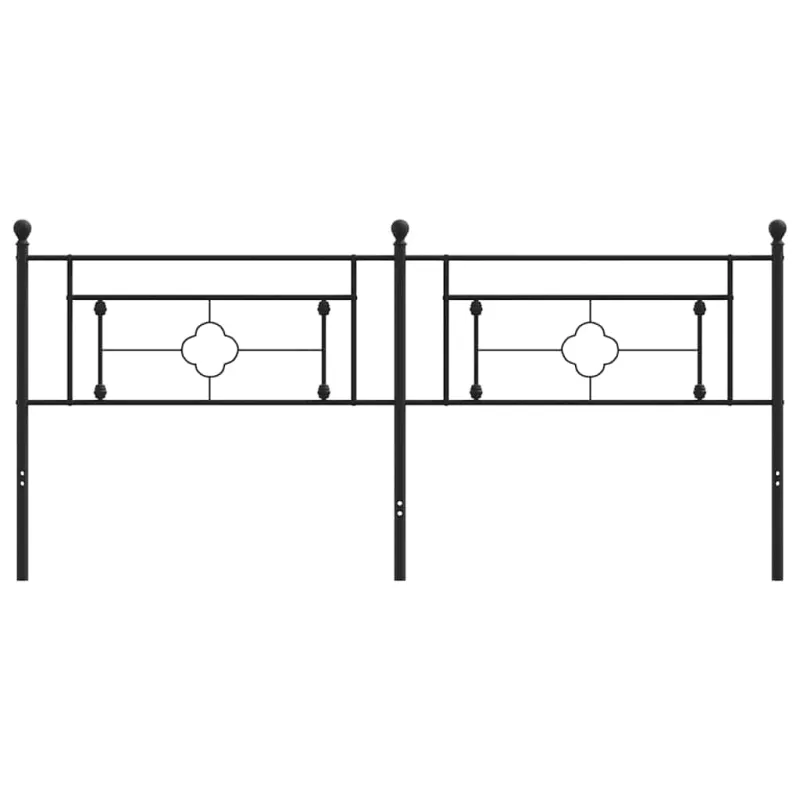 Metalinis pakaitinis galvūgalis, juodos spalvos, 200cm