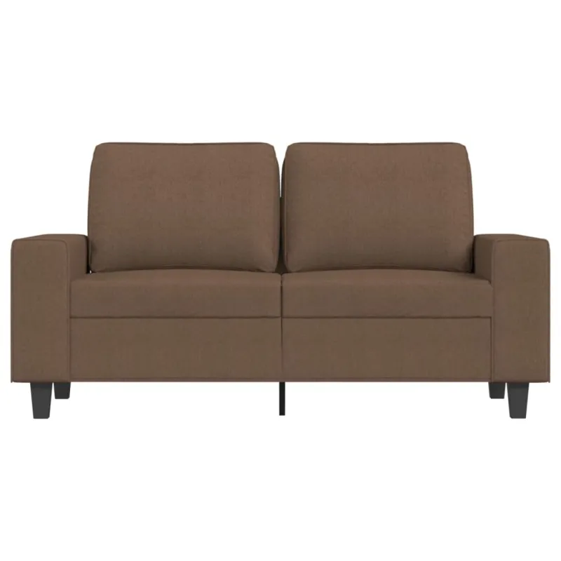 Dvivietė sofa, rudos spalvos, 120cm, audinys