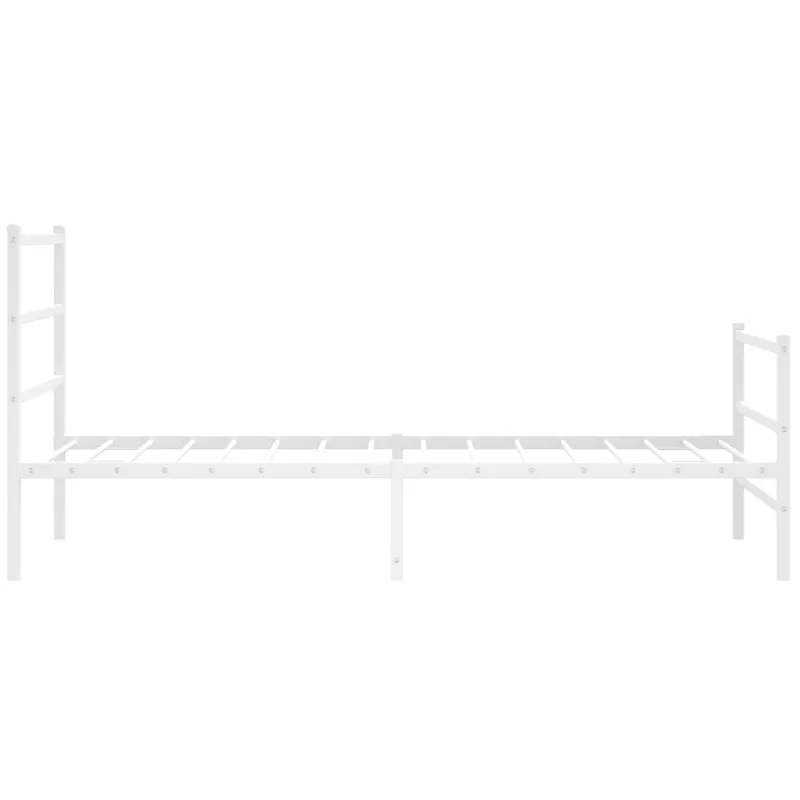 Lovos rėmas su galvūgaliu/kojūgaliu, baltas, 107x203cm, metalas