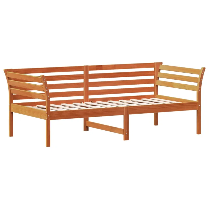 Lova be čiužinio, vaško ruda, 90x190cm, pušis