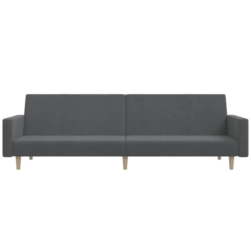 Dvivietė sofa-lova, šviesiai pilkos spalvos, audinys