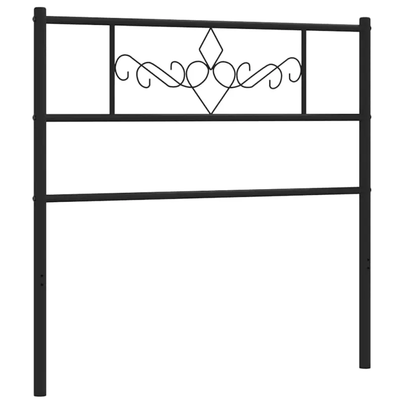 Metalinis pakaitinis galvūgalis, juodos spalvos, 107cm