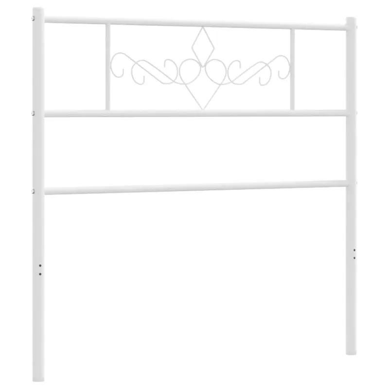 Metalinis pakaitinis galvūgalis, baltos spalvos, 107cm