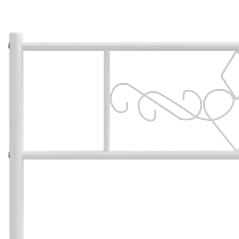 Metalinis pakaitinis galvūgalis, baltos spalvos, 107cm