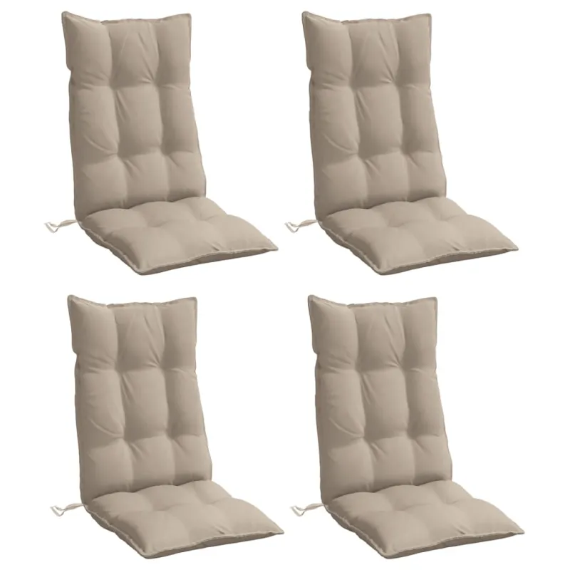 Kėdės pagalvėlės, 4vnt., taupe spalvos, oksfordo audinys