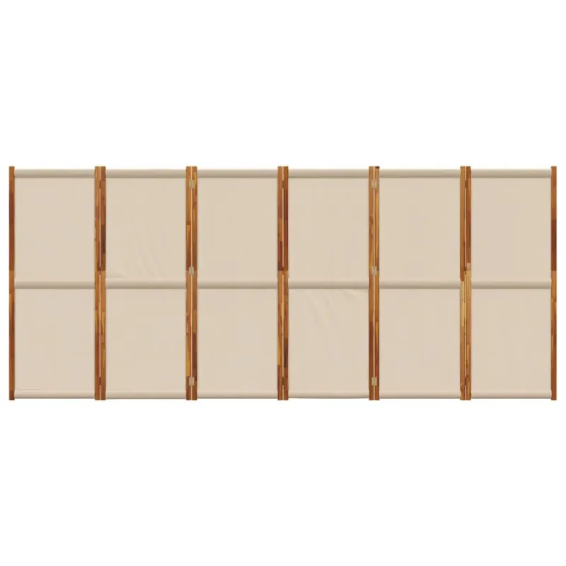 Kambario pertvara, 6 segmentai, taupe spalvos, 420x180cm