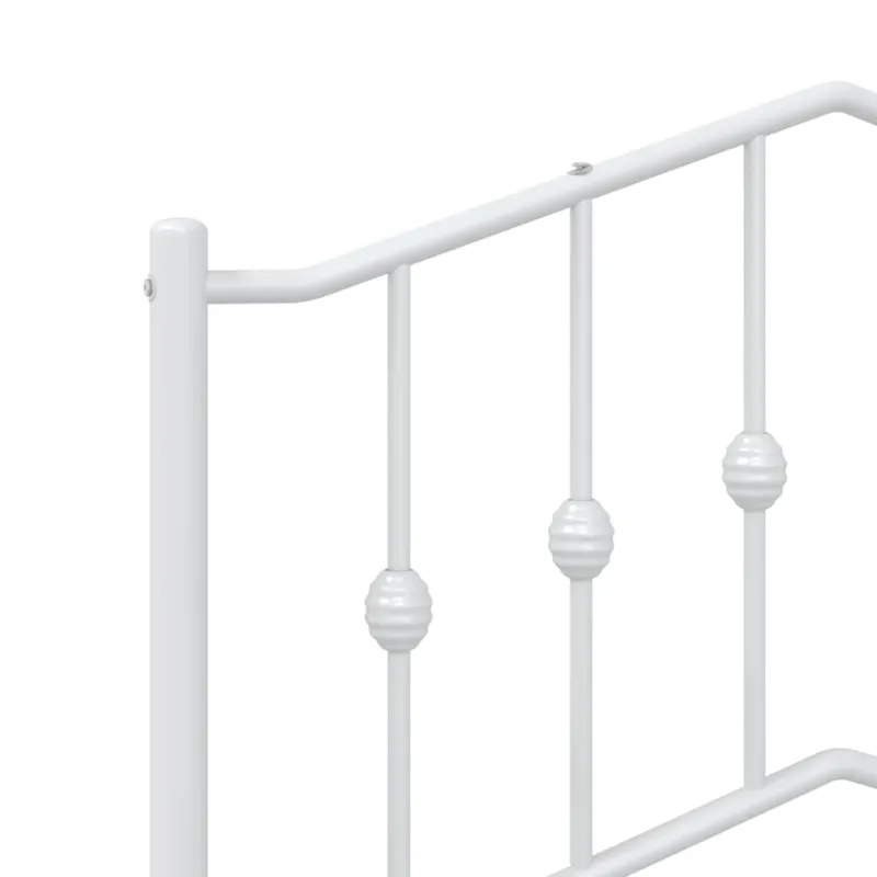 Metalinis pakaitinis galvūgalis, baltos spalvos, 107cm