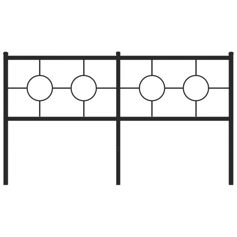 Metalinis pakaitinis galvūgalis, juodos spalvos, 160cm