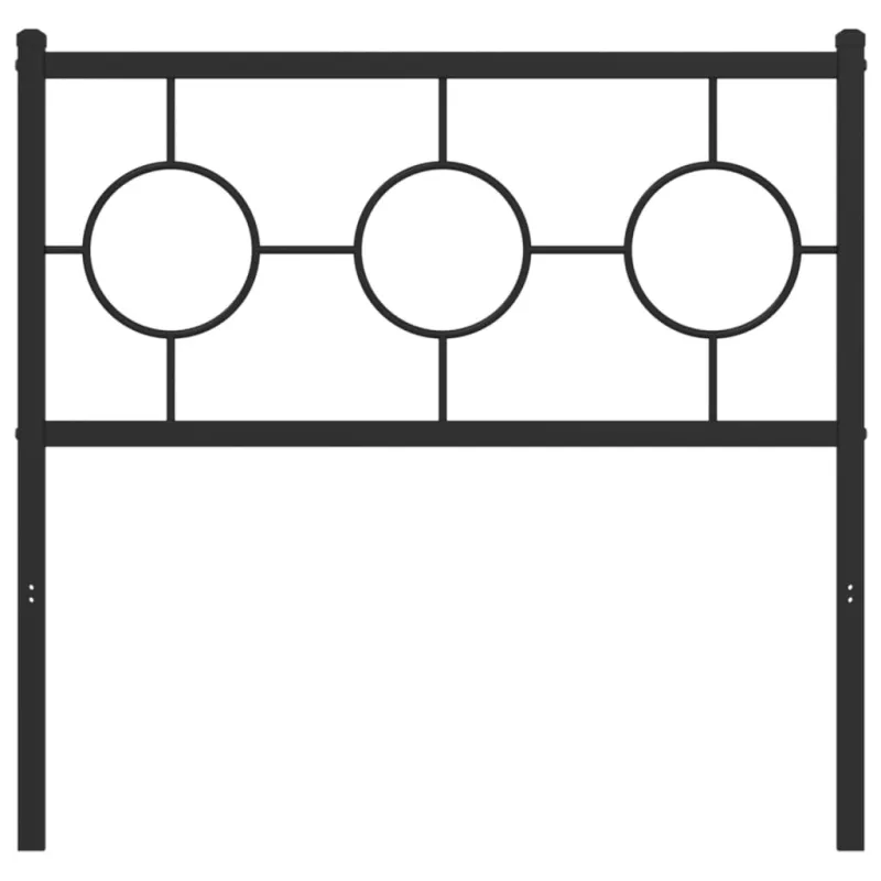 Metalinis pakaitinis galvūgalis, juodos spalvos, 90cm