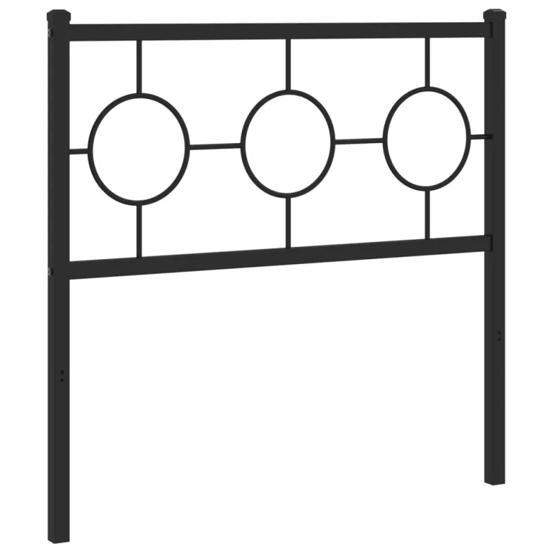 Metalinis pakaitinis galvūgalis, juodos spalvos, 90cm