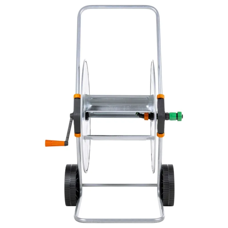 Žarnos ritės vežimėlis 110 m 1/2"/80 m 3/4" žarnai, plienas