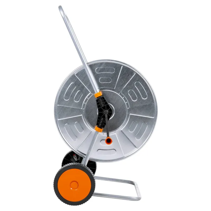 Žarnos ritės vežimėlis 110 m 1/2"/80 m 3/4" žarnai, plienas