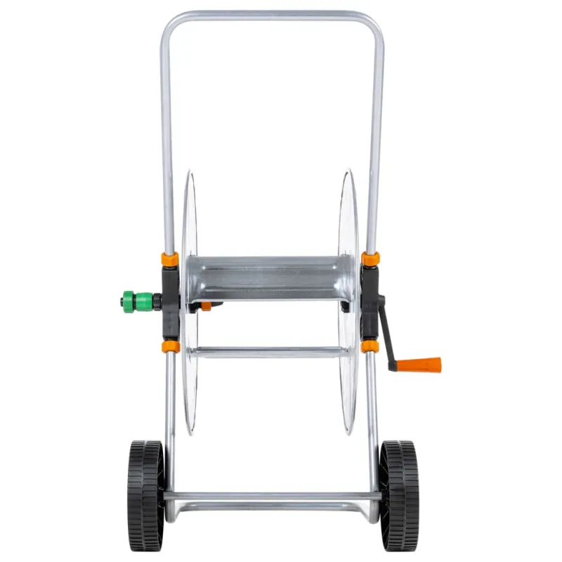 Žarnos ritės vežimėlis 110 m 1/2"/80 m 3/4" žarnai, plienas