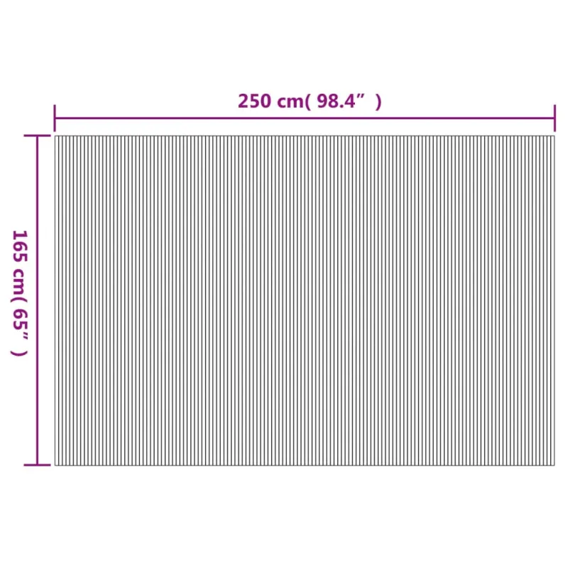 Kambario pertvara, juodos spalvos, plotis 250 cm, aukštis 165 cm, bambukas