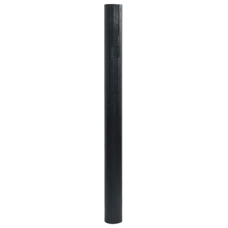 Kambario pertvara, juodos spalvos, plotis 800 cm, aukštis 165 cm, bambukas
