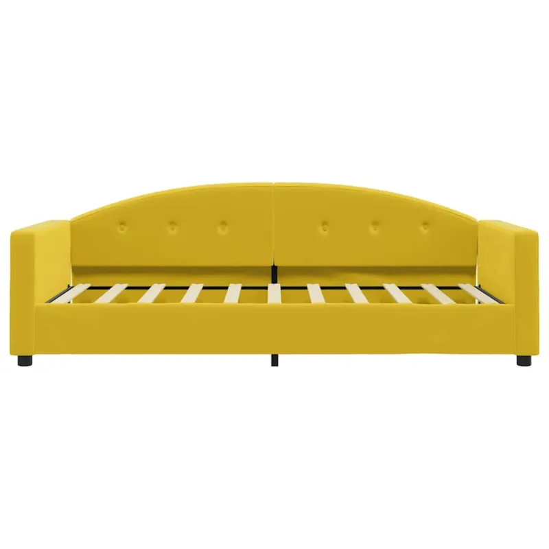 Sofa, geltonos spalvos, 80x200cm, aksomas