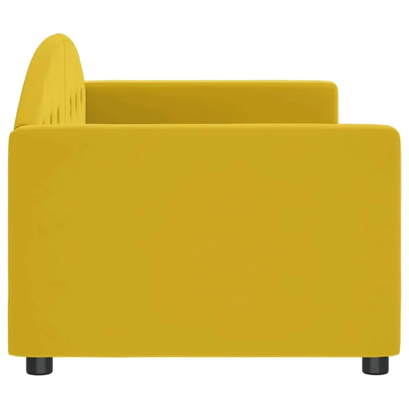 Sofa, geltonos spalvos, 80x200cm, aksomas