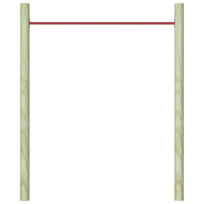 Skersinis, raudonos spalvos, 125cm, plienas