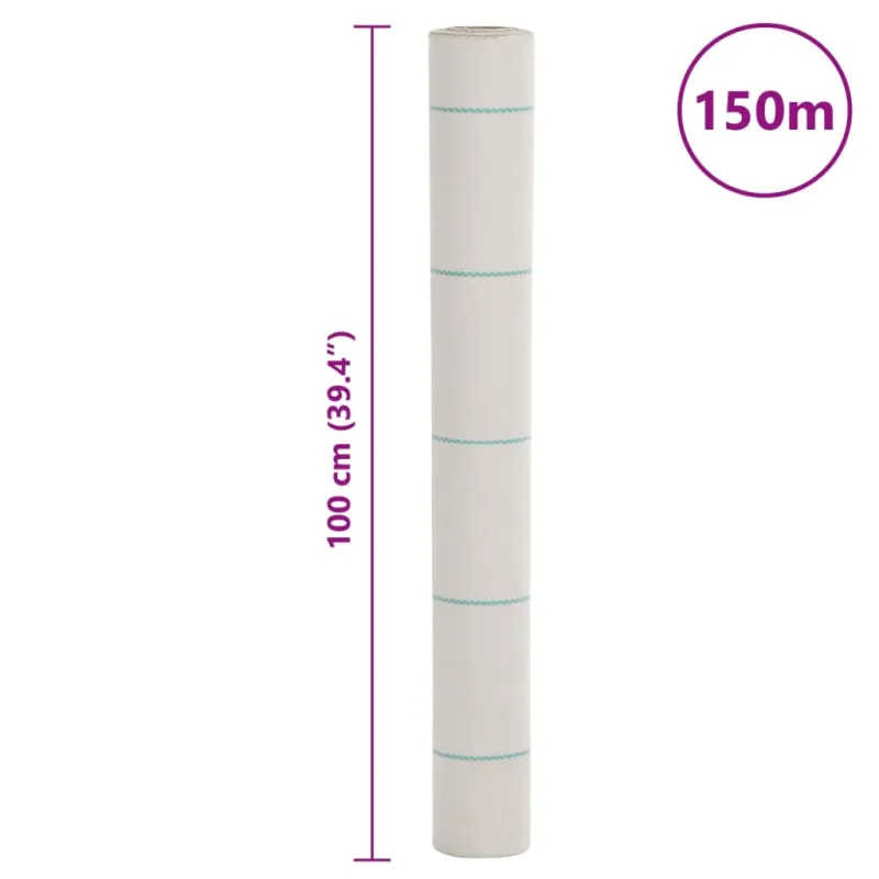 Membrana nuo piktžolių, baltos spalvos, 1x150m, PP