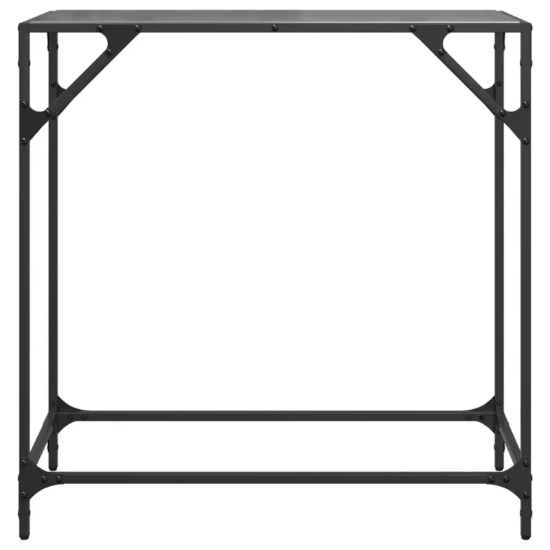 Konsolinis staliukas su juodu stalviršiu, 80x35x81cm, plienas