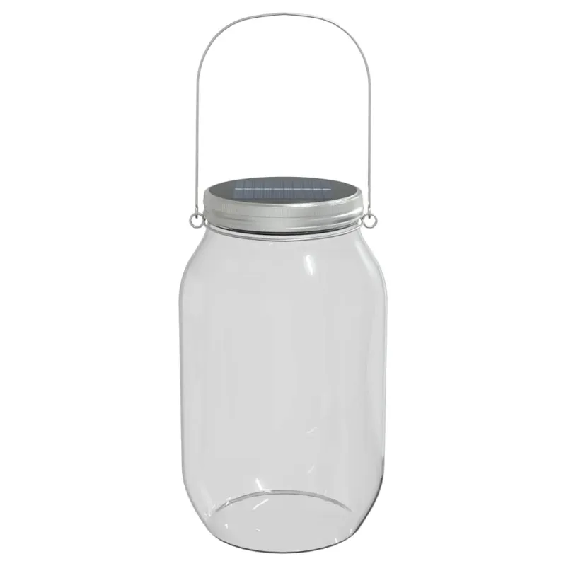 Saulės lauko stikliniai šviestuvai, 12vnt., šiltos baltos