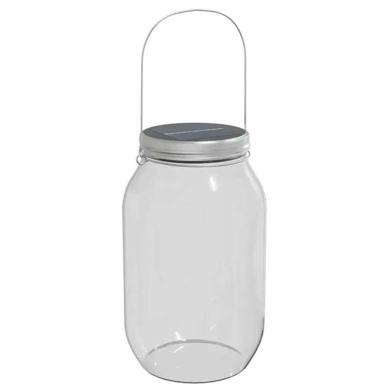 Saulės lauko stikliniai šviestuvai, 12vnt., šiltos baltos