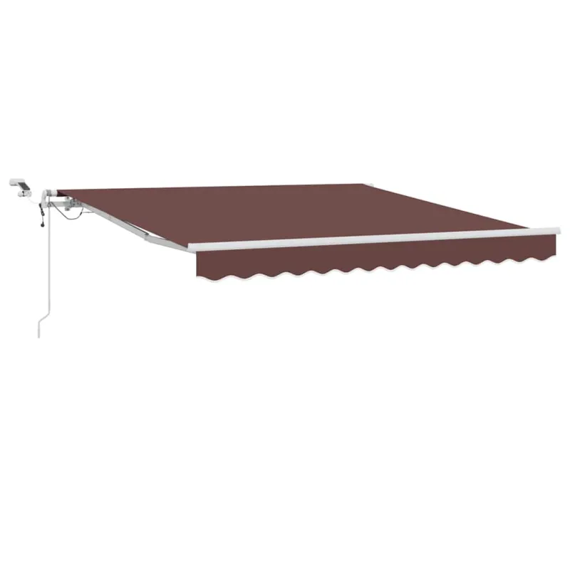 Automatinė ištraukiama markizė su LED, ruda, 300x250cm