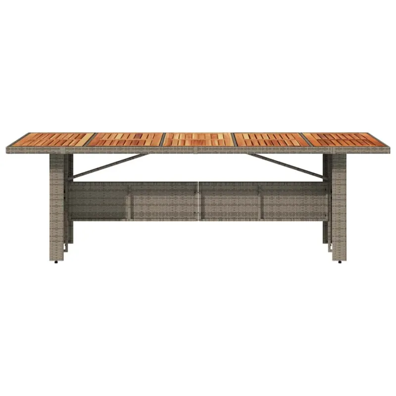 Pöytä puupintaisella, harmaa, 240x90x75cm, polyratasta