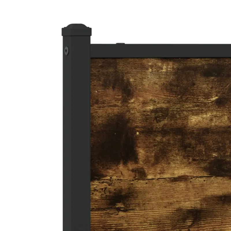 Lovos rėmas be čiužinio, dūminio ąžuolo, 90x200cm, metalas