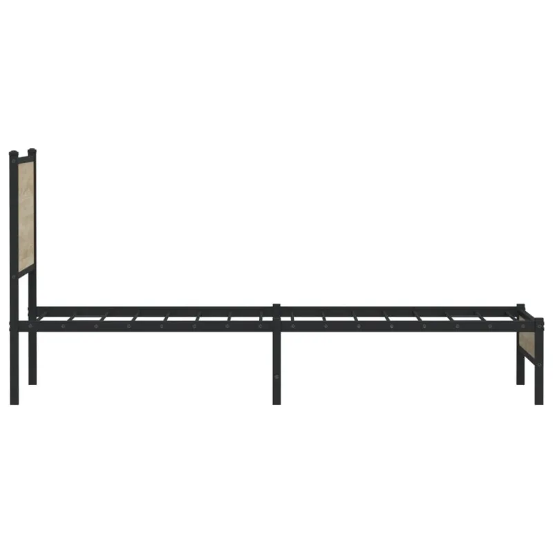 Lovos rėmas be čiužinio, sonoma ąžuolo, 80x200cm, metalas