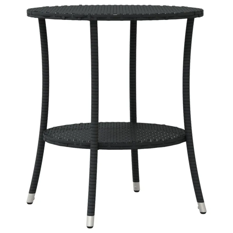 Bistro-Setti tyynyine, 3-os osat, musta, polyrattana