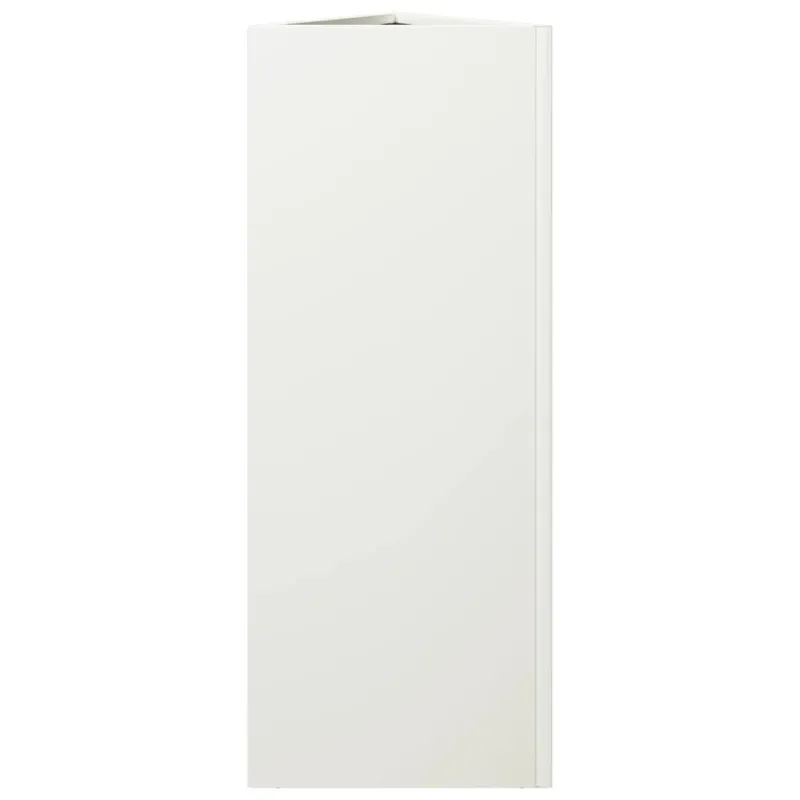 Sodo lovelis, baltos spalvos, 30x26x75cm, plienas, trikampis