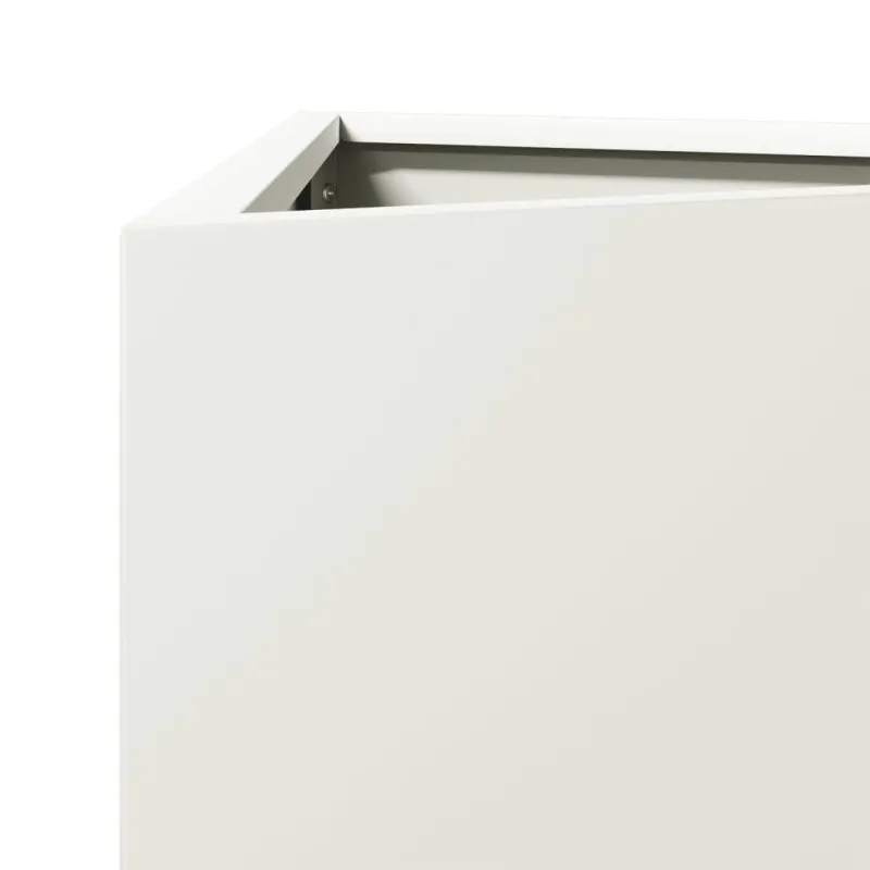 Sodo lovelis, baltos spalvos, 30x26x75cm, plienas, trikampis