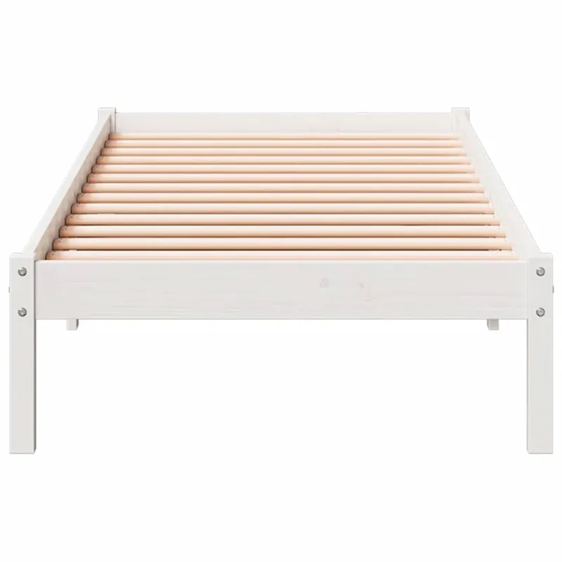 Lovos rėmas be čiužinio, baltas, 90x210cm, pušis, itin ilgas