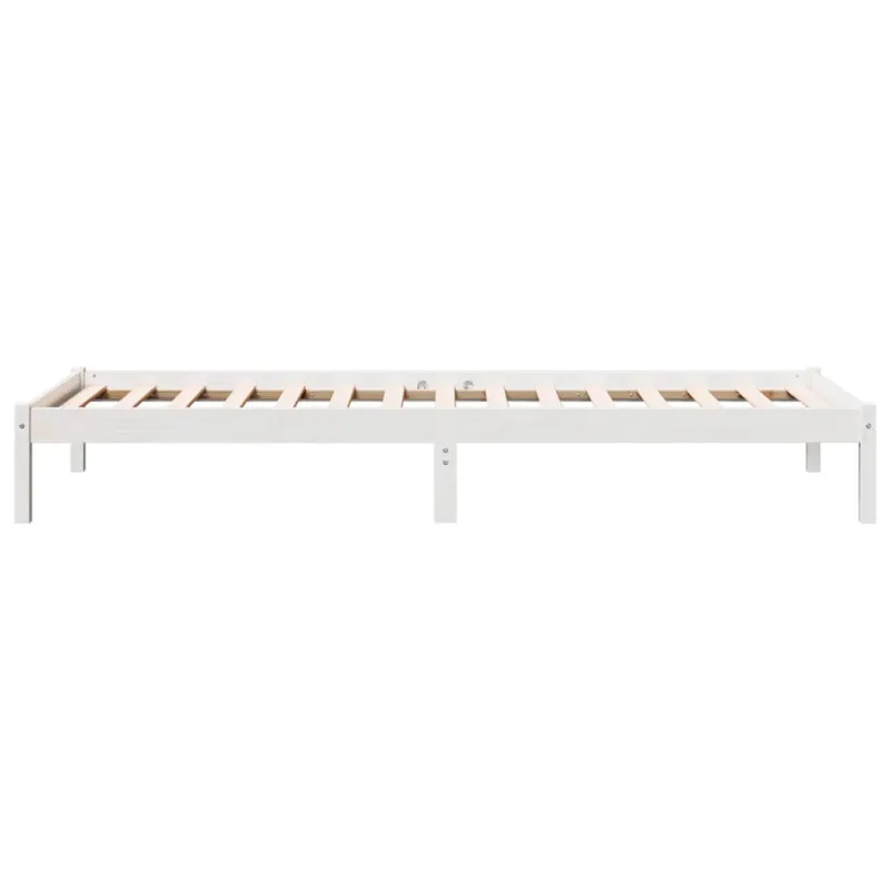 Lovos rėmas be čiužinio, baltas, 90x210cm, pušis, itin ilgas