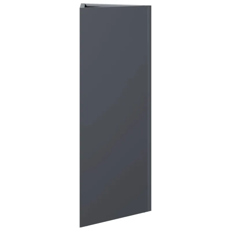 Sodo lovelis, antracito, 30x26x75cm, plienas, trikampis