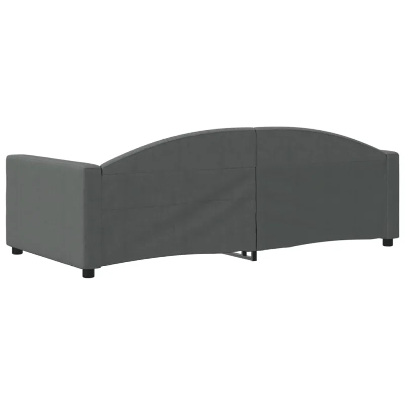 Sofa, tamsiai pilkos spalvos, 90x190cm, audinys