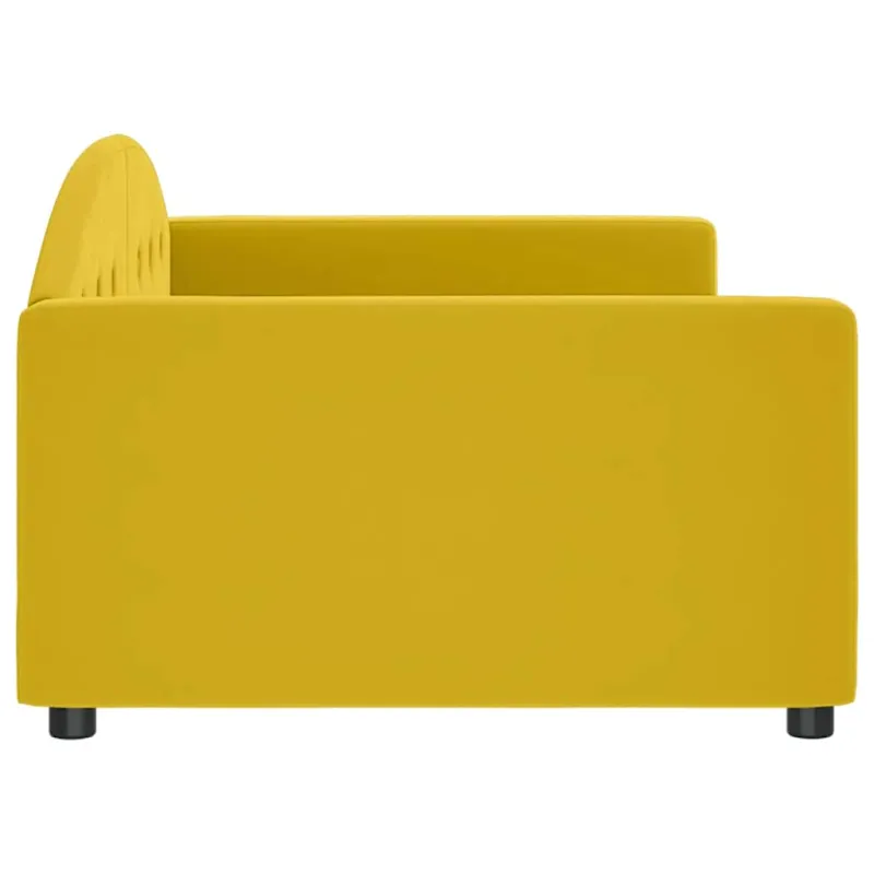 Sofa, geltonos spalvos, 100x200cm, aksomas