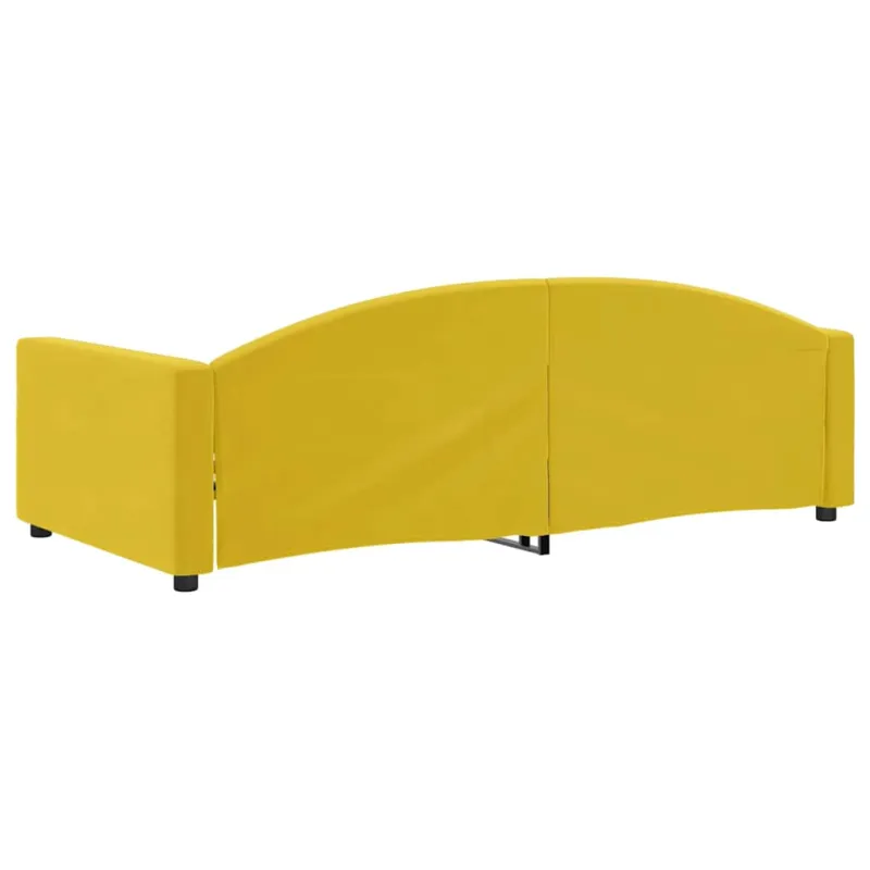 Sofa, geltonos spalvos, 100x200cm, aksomas