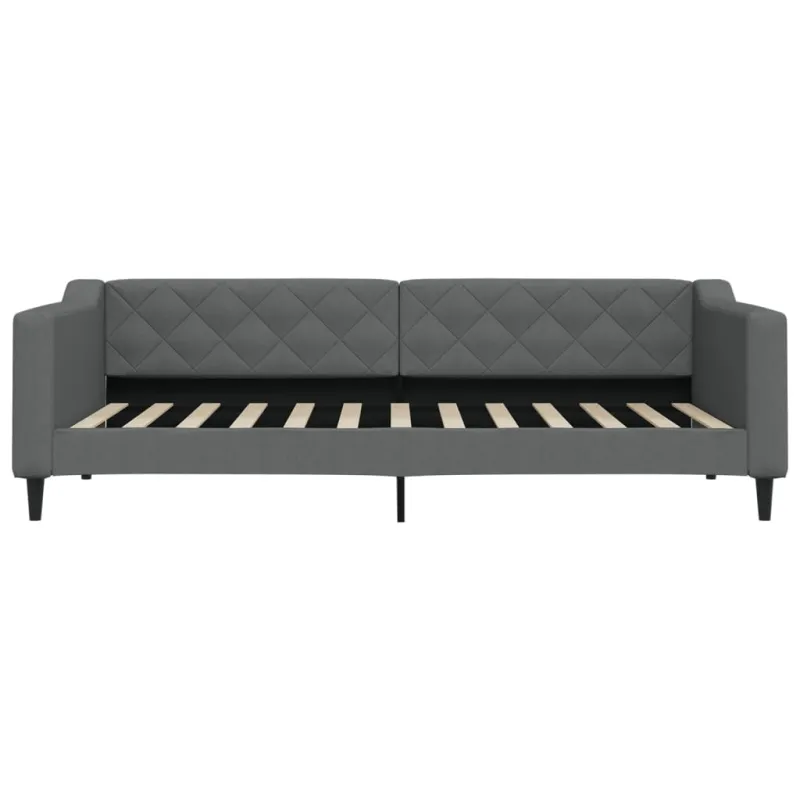 Sofa, tamsiai pilkos spalvos, 90x200cm, audinys