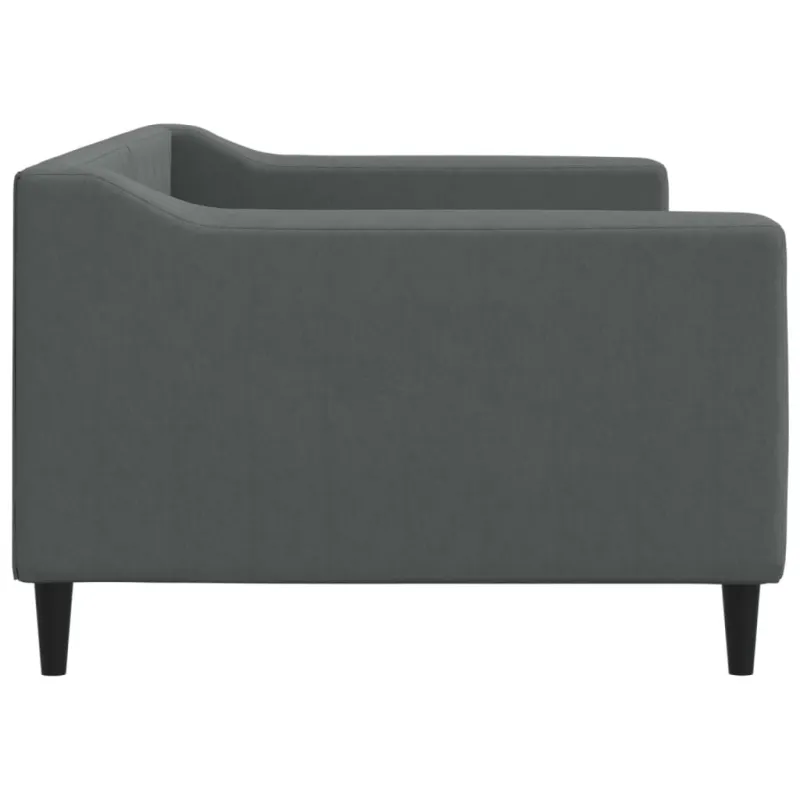 Sofa, tamsiai pilkos spalvos, 90x200cm, audinys