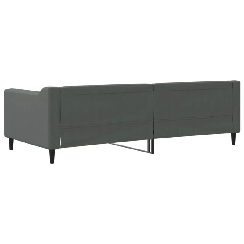 Sofa, tamsiai pilkos spalvos, 90x200cm, audinys