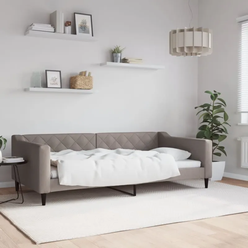 Sofa, taupe spalvos, 100x200cm, audinys
