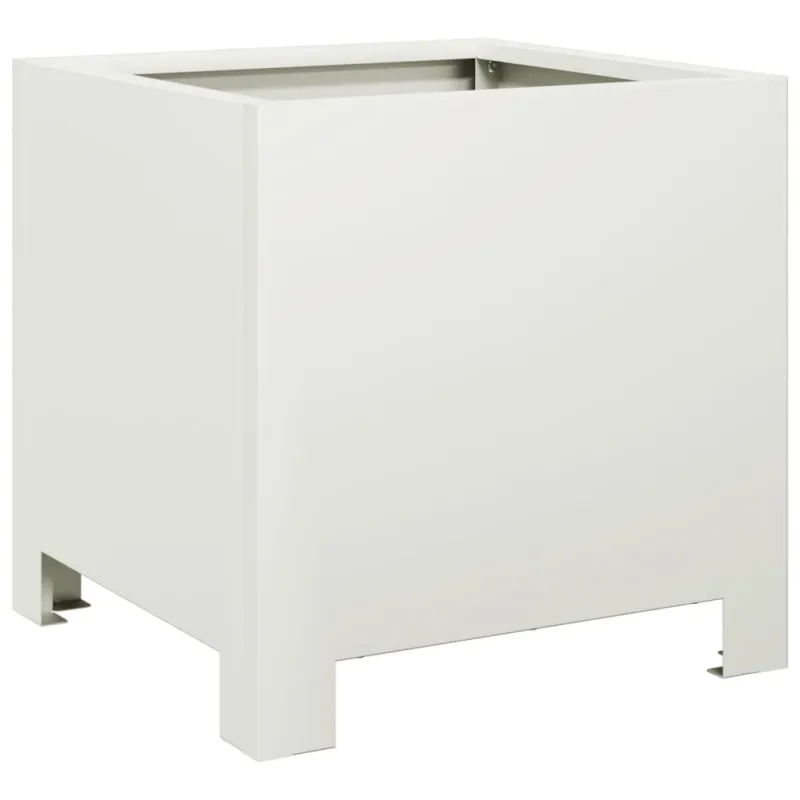 Sodo lovelis, baltos spalvos, 30x30x30cm, plienas