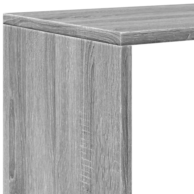 Pertvara/knygų spinta, pilka, 131,5x29x131,5cm, 4 aukštų